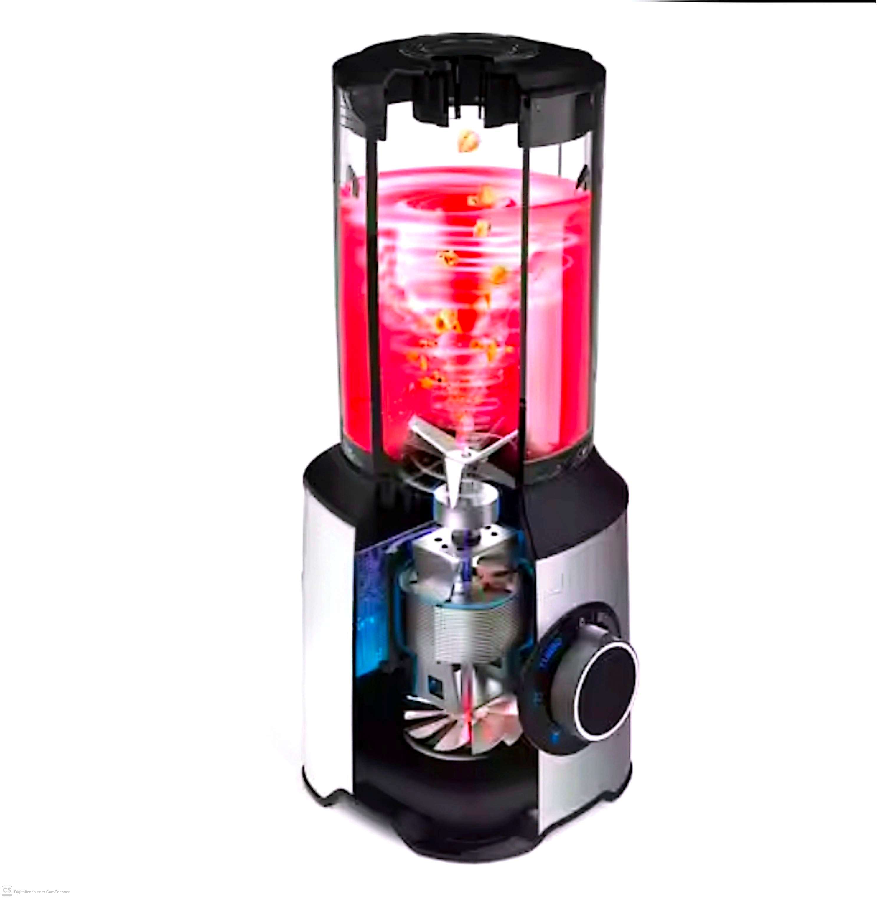 Liquidificador Taurus Prio Advance 1800W, 2L, Jarro de Vidro, 6 Lâminas em aço inoxidável,  picador de gelo,comando rotativo aço