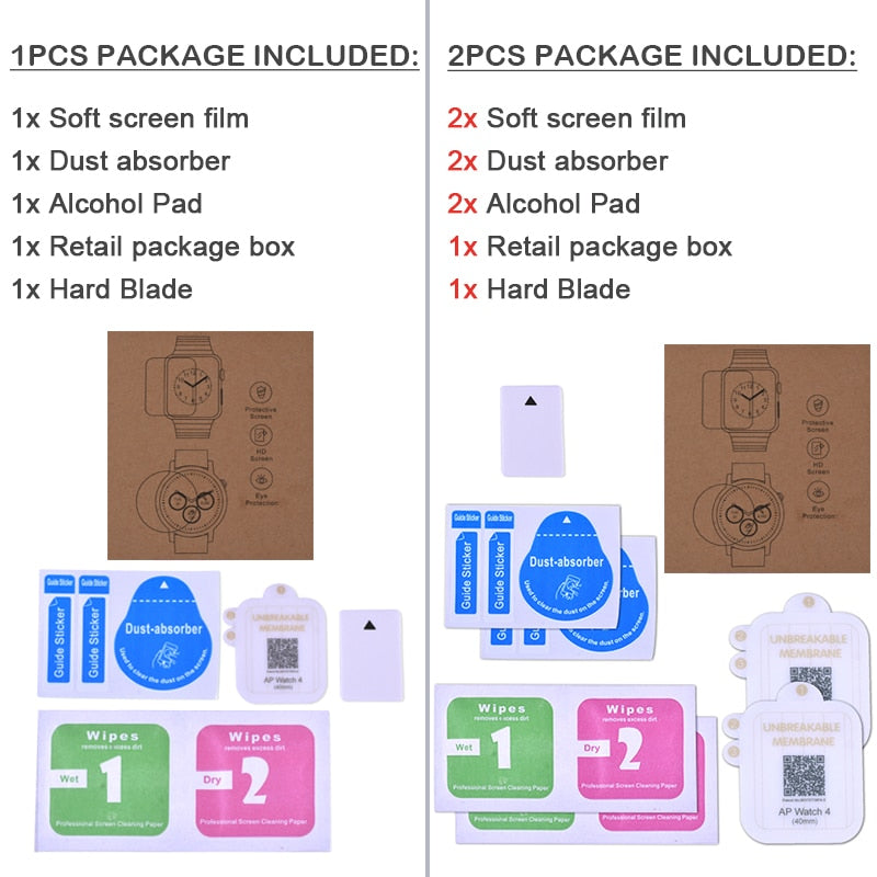 Película protetora em vidro temperado para Apple Watch